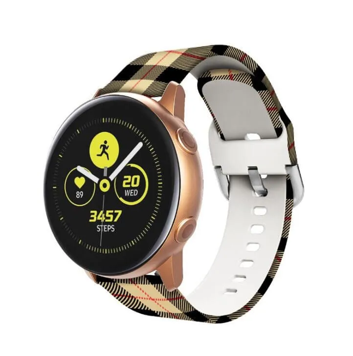 Silicone Pattern Watch Straps compatible with the Samsung Galaxy Watch 7 (40mm)