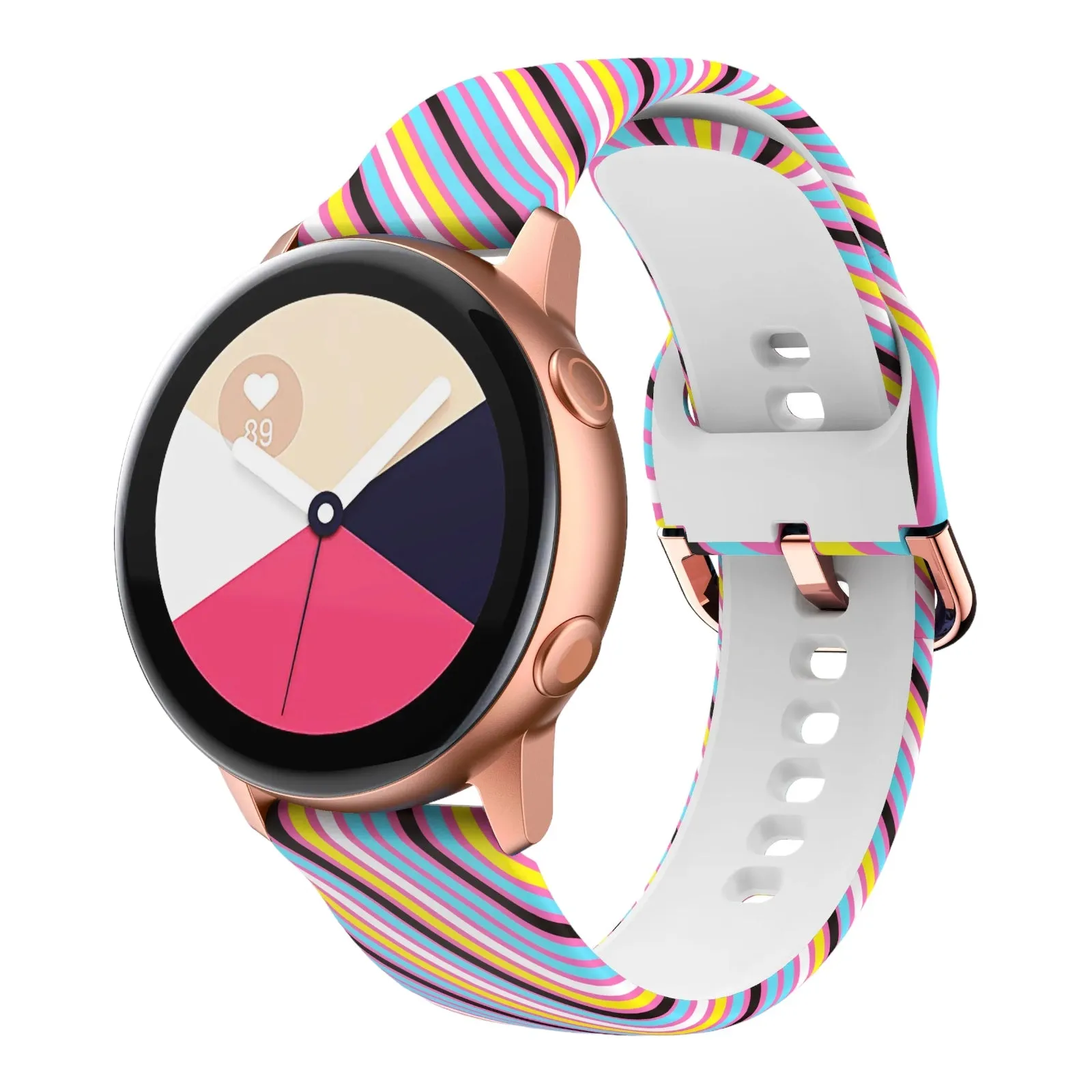 Silicone Pattern Watch Straps compatible with the Samsung Galaxy Watch 7 (40mm)