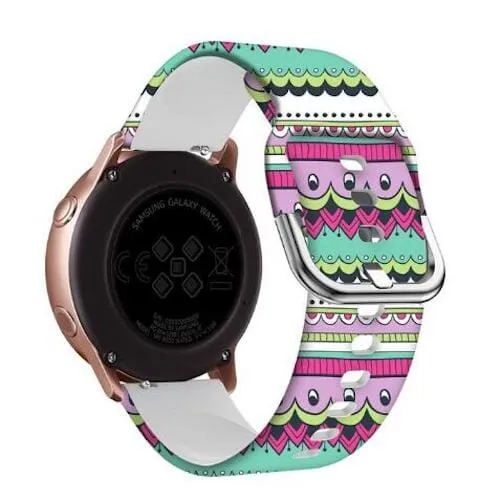 Silicone Pattern Watch Straps compatible with the Samsung Galaxy Watch 7 (40mm)