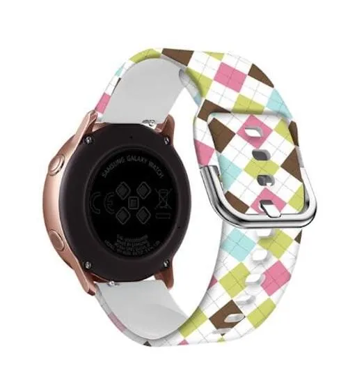 Silicone Pattern Watch Straps compatible with the Samsung Galaxy Watch 7 (40mm)