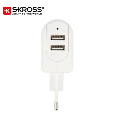 SKROSS 2 Port USB Charger - EURO