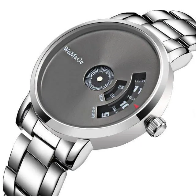 Stainless Steel Unique Style Business Men Watch