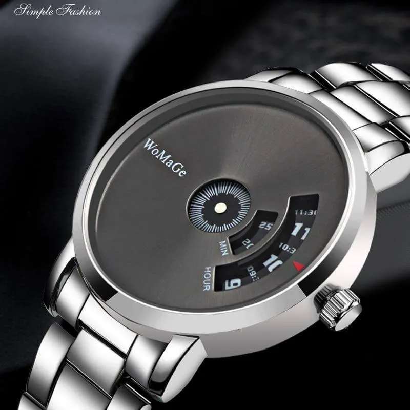 Stainless Steel Unique Style Business Men Watch