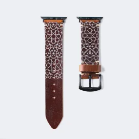 Stars - Apple Watch Leather Band - Antique Brown