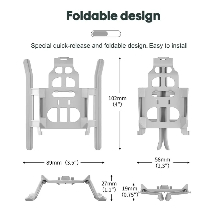 STARTRC Folding Anti-fall Anti-dirt Heightened Landing Gear Training Rack for DJI Mini 3 Pro (Grey)