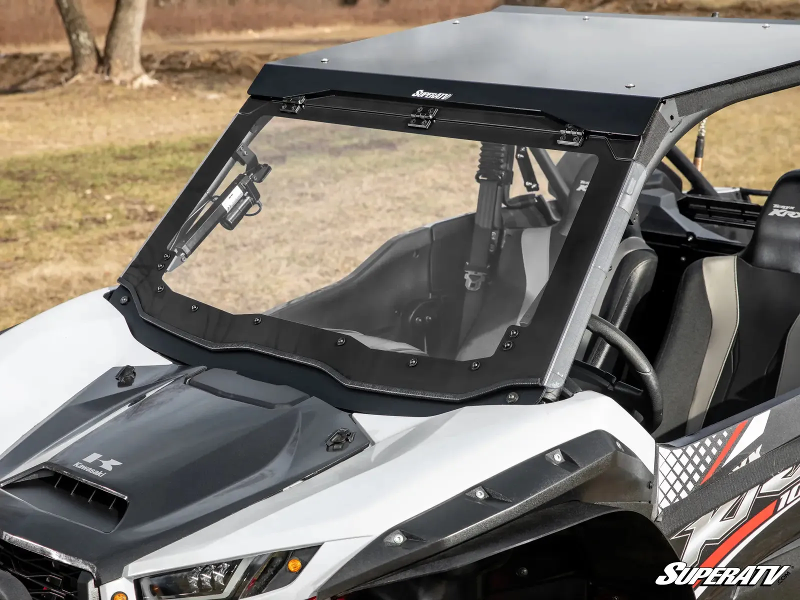 SUPER ATV KAWASAKI TERYX KRX 1000 MAXDRIVE POWER FLIP WINDSHIELD