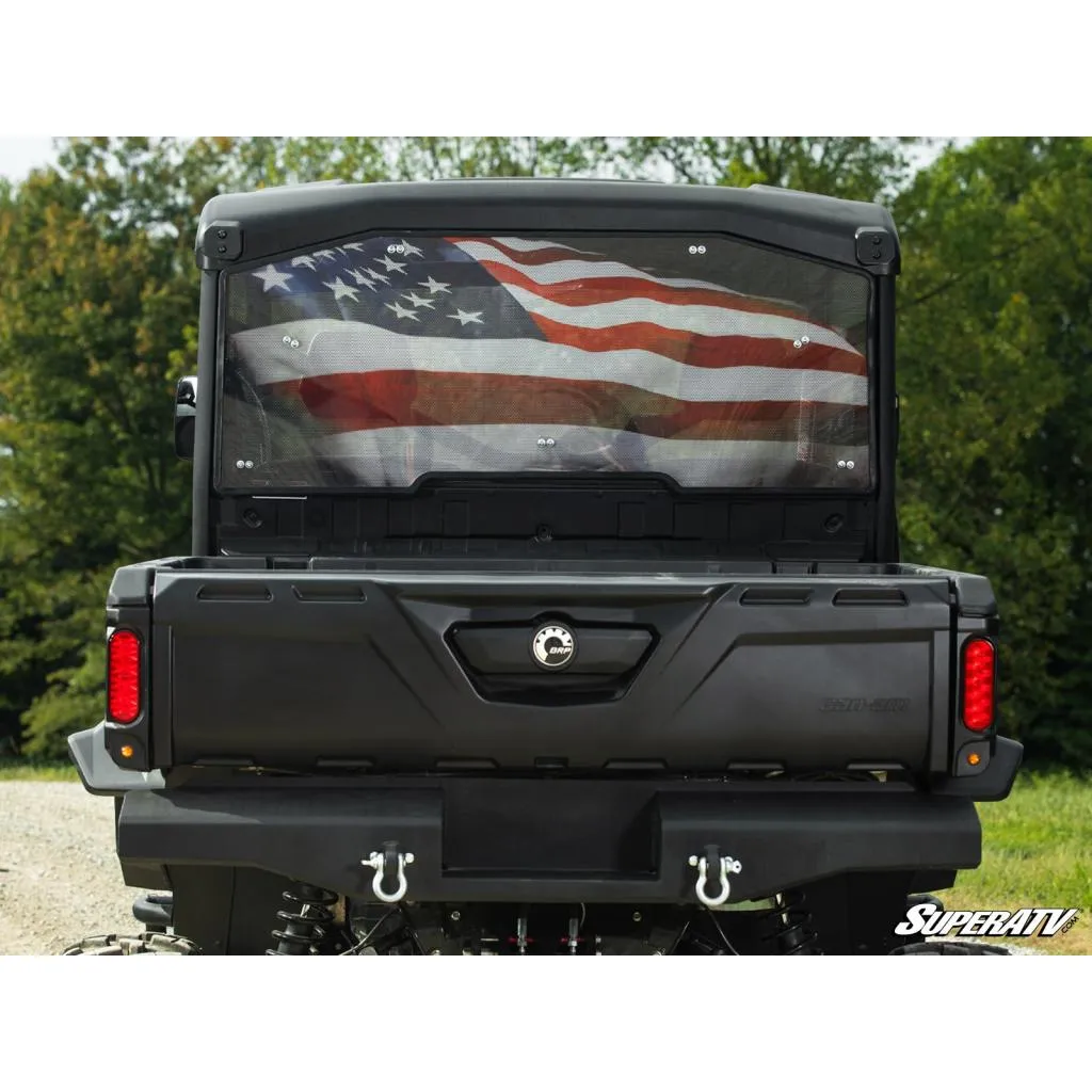 SuperATV Can-Am Defender Rear Windshield