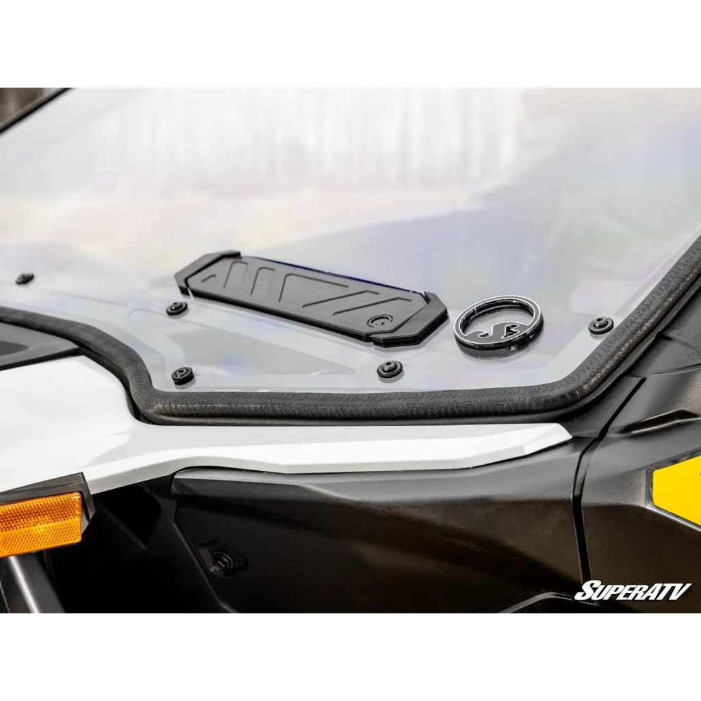 SuperATV Can-Am Maverick R Scratch-Resistant Vented Full Windshield