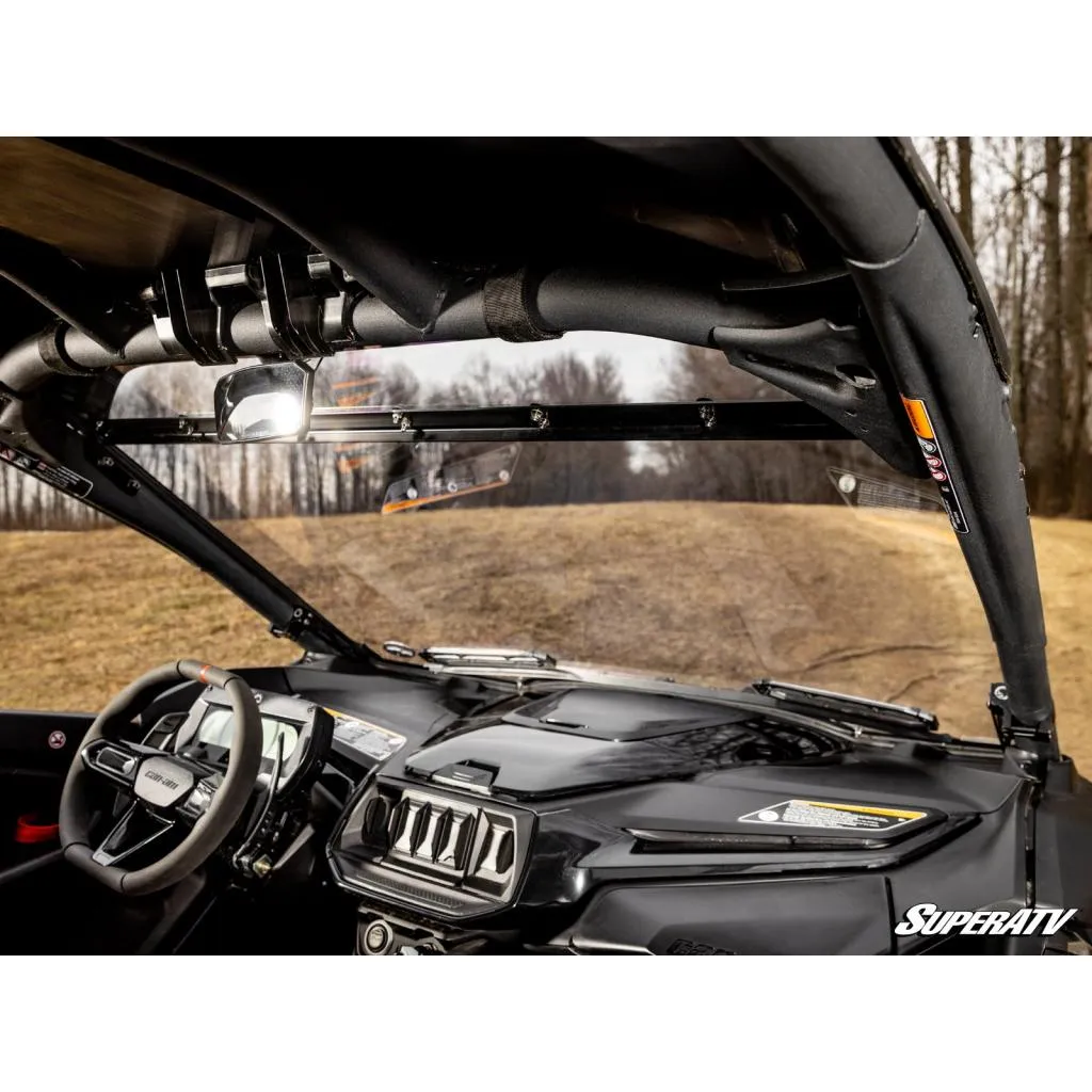 SuperATV Can-Am Maverick R Scratch-Resistant Vented Full Windshield