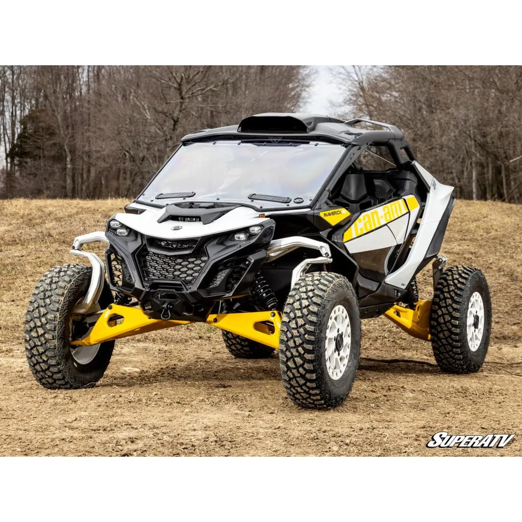 SuperATV Can-Am Maverick R Scratch-Resistant Vented Full Windshield