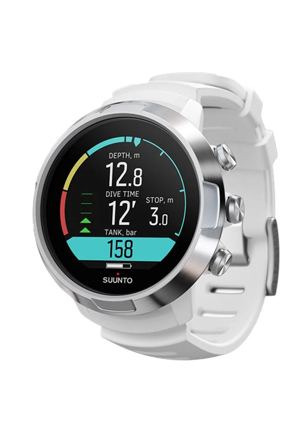 Suunto D5 White / Silver with USB Cable White