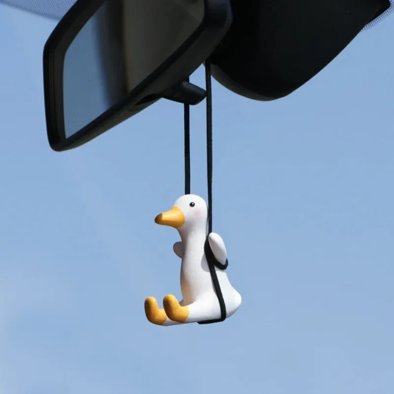 Swinging Duck Car Mirror Ornament