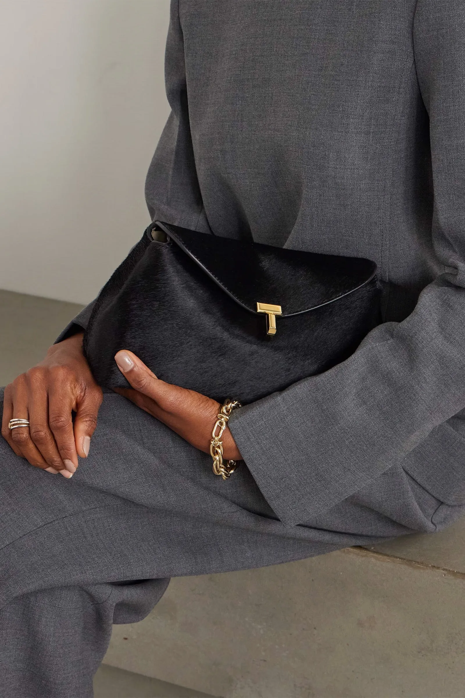 T-Lock Pony Hair Clutch