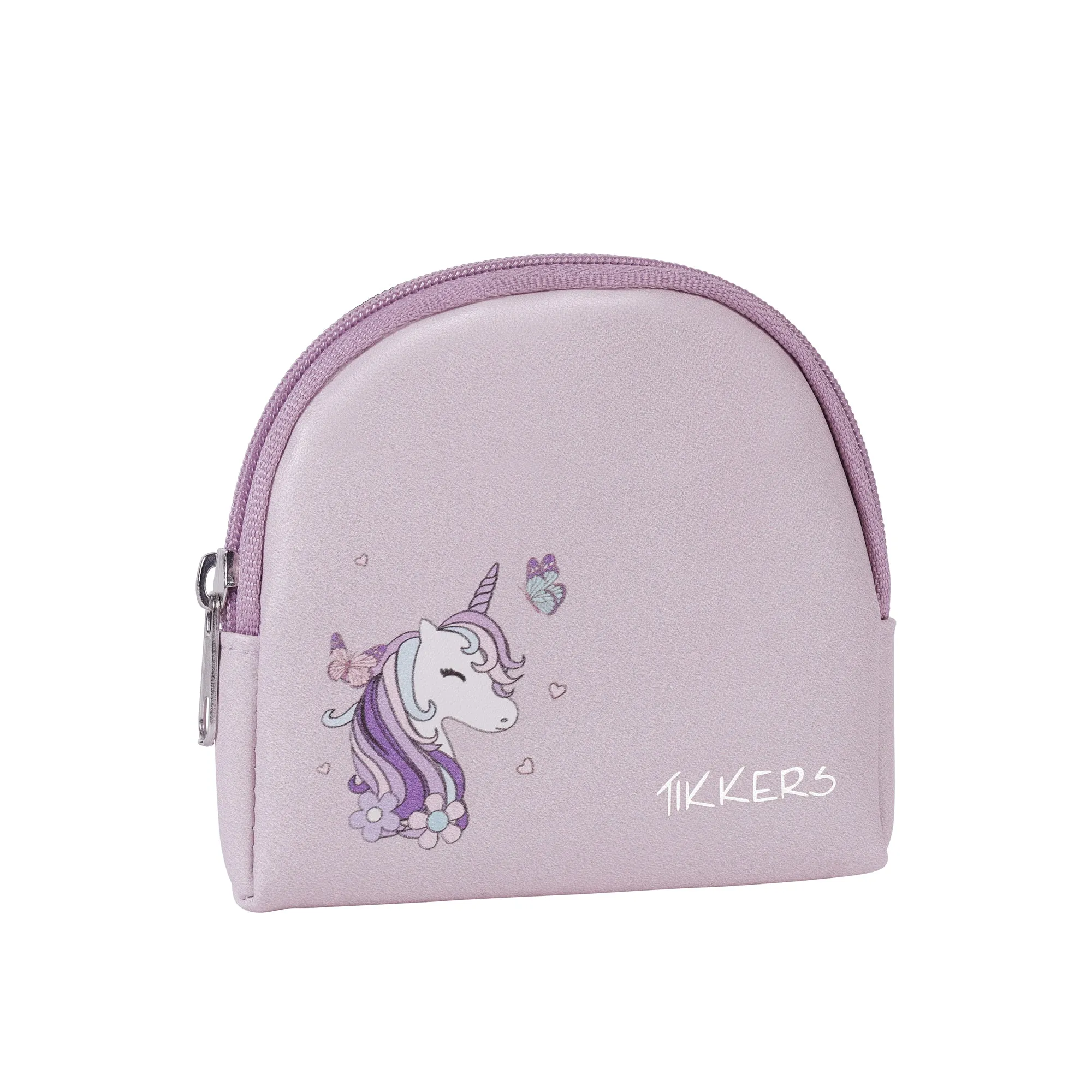 Tikkers Girls Purple Unicorn and Butterfly Watch, Bracelet and Purse Gift Set