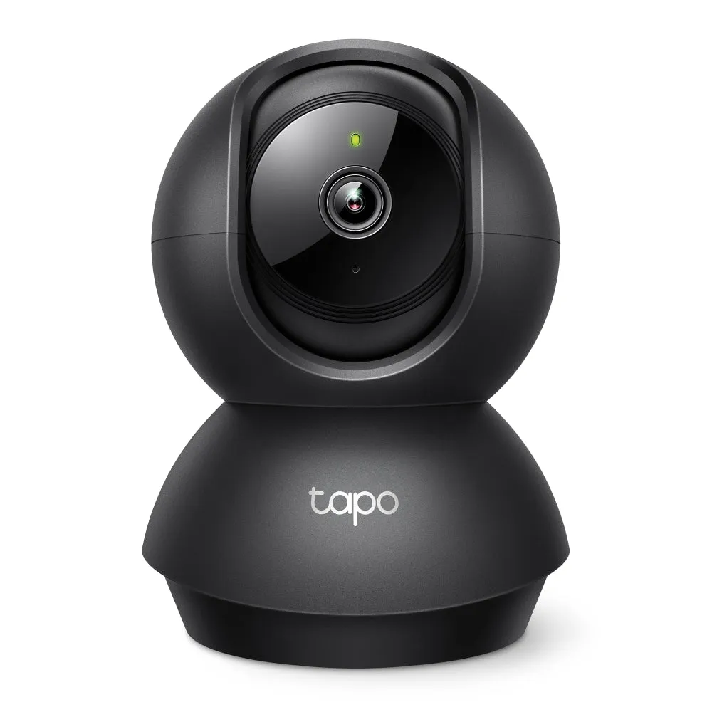 TP-Link Tapo C210 Pan/Tilt Home Security Wi-Fi Camera 2.4 GHz 2K 3MP Full-HD with Night Vision Up to 9m, Motion Detection, 360° Pan & 114° Tilt, Two-Way Audio, f/2.4 Max Aperture, 3.8mm Focal Length, Alexa & Google Assistant Voice Control