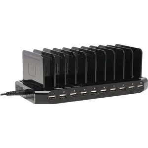 Tripp Lite by Eaton 10-Port USB Charging Station with Adjustable Storage, 12V 8A (96W) USB Charger Output