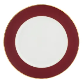 Ultra-White Color Charger - Full Shoulder Burgundy Color - Gold