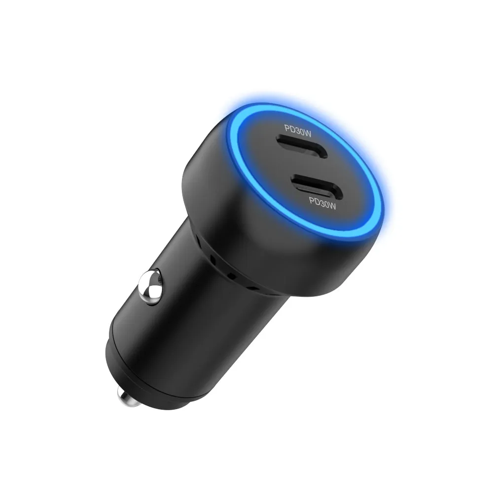 USB-C Dual Port Charger (60W) - Car