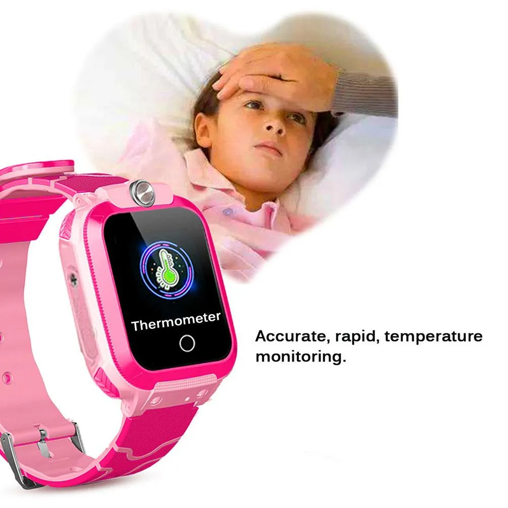 W01 Kids Smart Watch with Thermometer, SOS Call & Child Tracking