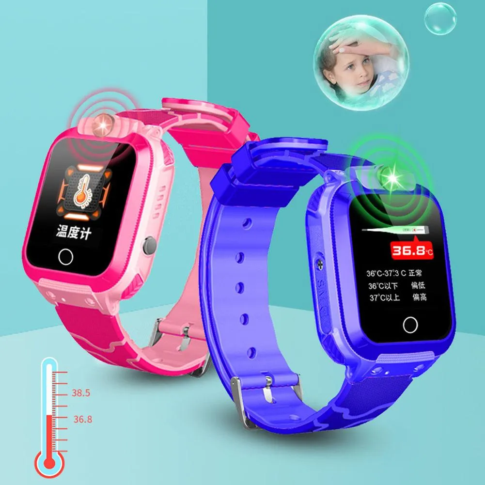 W01 Kids Smart Watch with Thermometer, SOS Call & Child Tracking