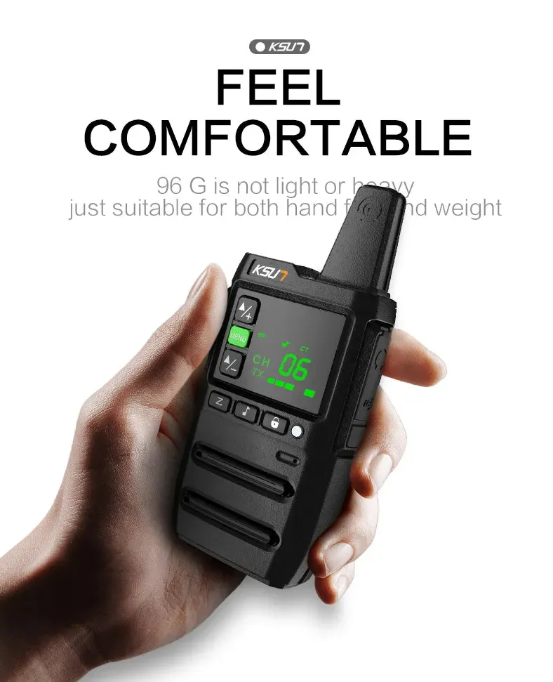 Walkie Talkie 2 Pcs Wireless Set Ham Amateur Radio Receiver Station Pmr Two-way Radio With Free Programming Software KSUN GZ20