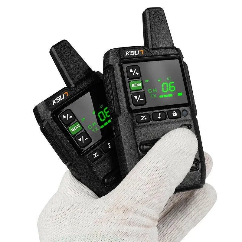 Walkie Talkie 2 Pcs Wireless Set Ham Amateur Radio Receiver Station Pmr Two-way Radio With Free Programming Software KSUN GZ20