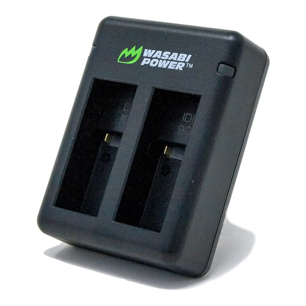 Wasabi Power GoPro HERO 12/11/10/9 Battery & Charger for HERO12 HERO11 HERO10 HERO9 Action Cameras