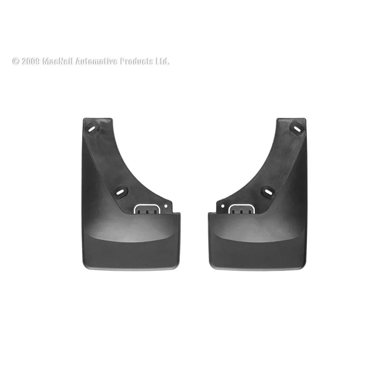 WeatherTech DigitalFit No-Drill Rear Mud Flap - Black / Textured - GM Fullsize SUV 2007-13 120012 - Pair