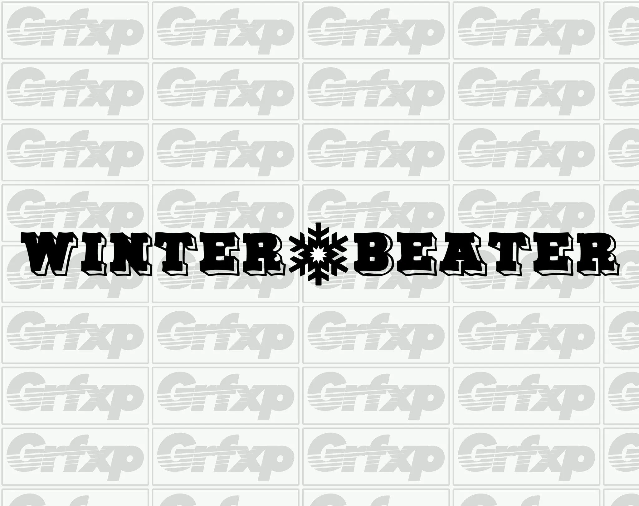 Winter Beater Banner Sticker