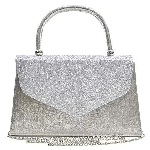 Women's Evening Bag Party Wedding Purses Cocktail Prom with Frosted Glittering l Dasein