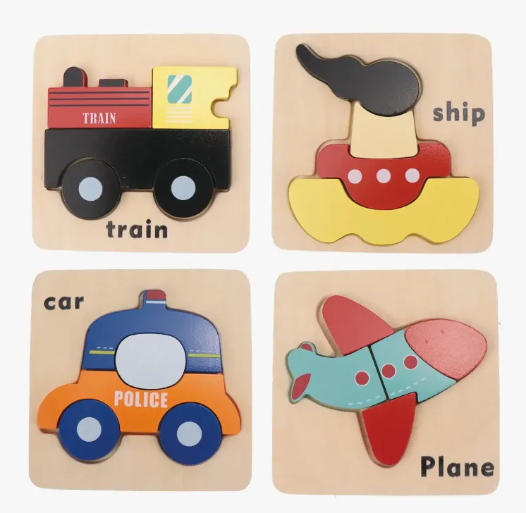 Wooden Vehicle Puzzle