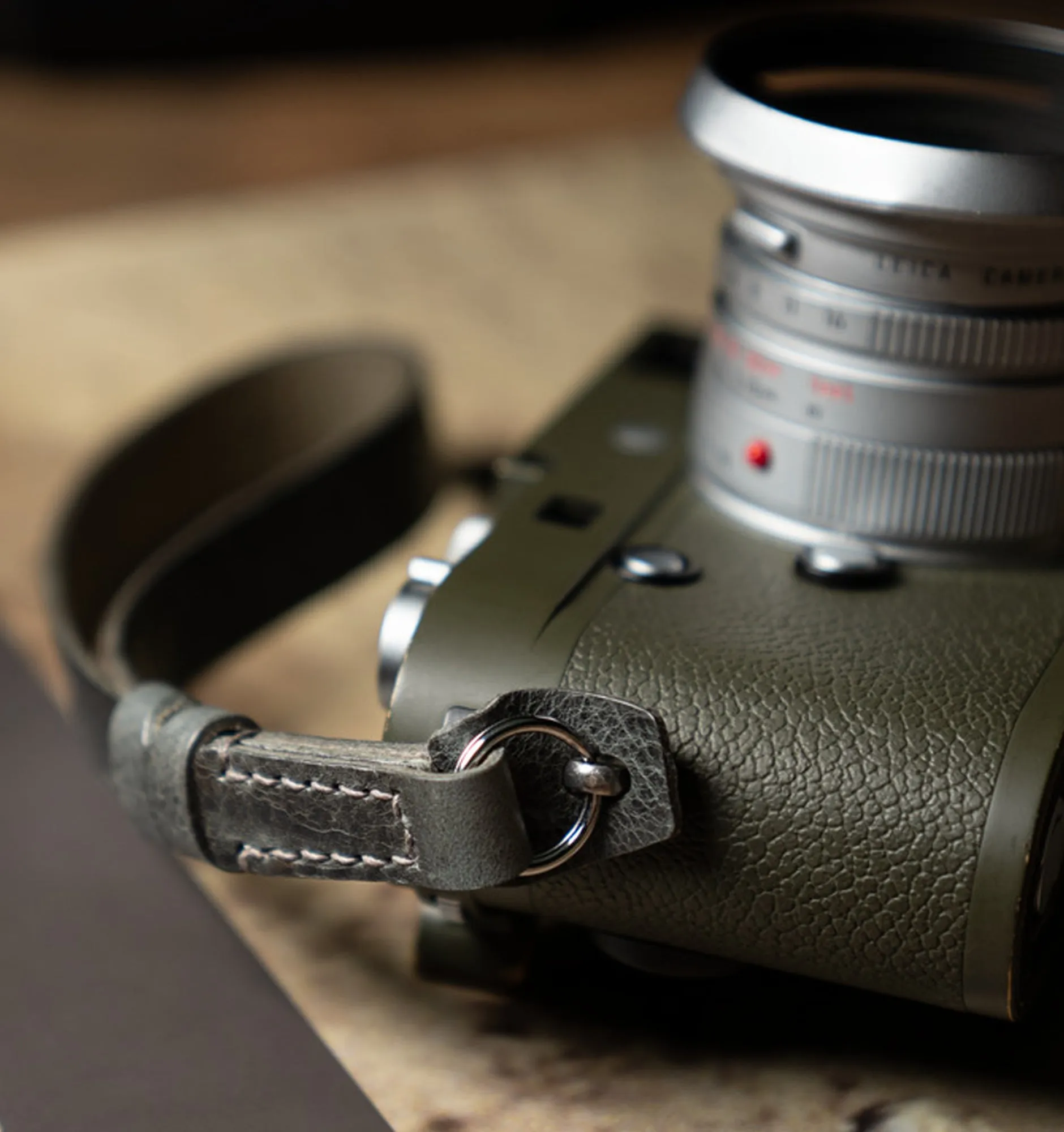 Wotancraft Full Leather Camera Wrist Strap (Cura Split Rings)