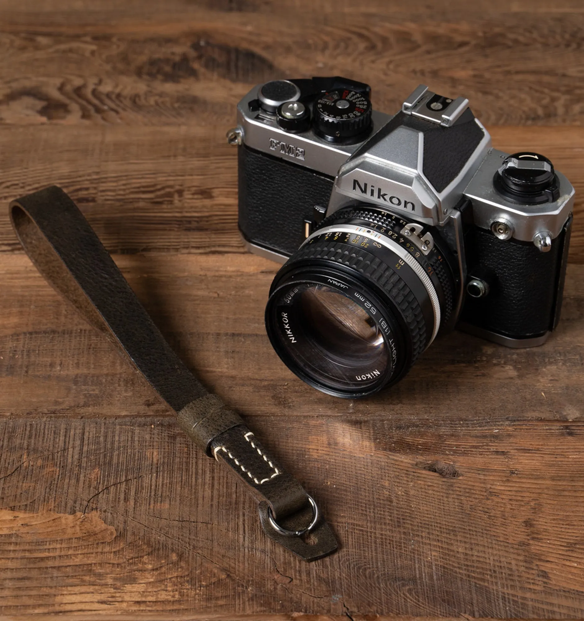 Wotancraft Full Leather Camera Wrist Strap (Cura Split Rings)