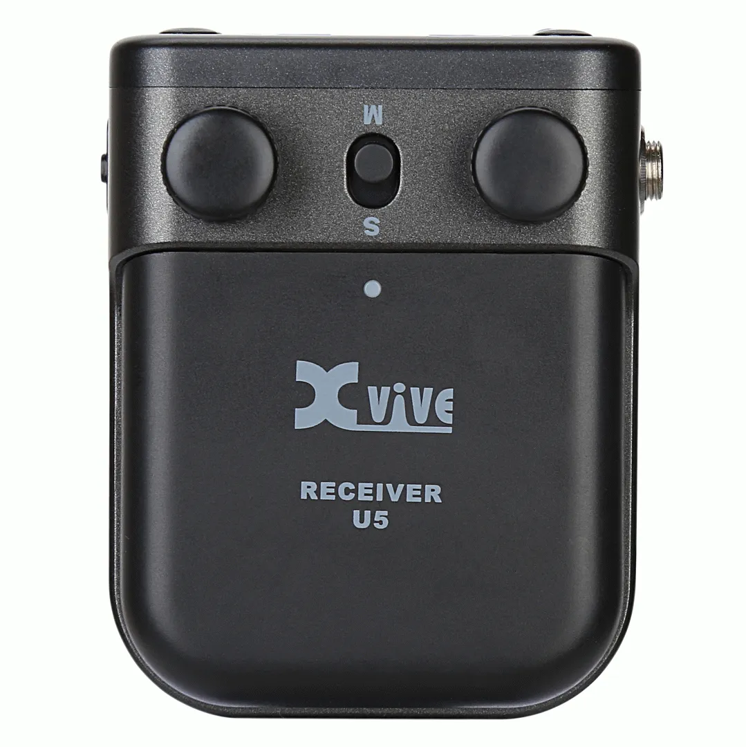 XVIVE U5 Camera-Mounted Wireless Audio for Video System. One transmitter and one receiver.