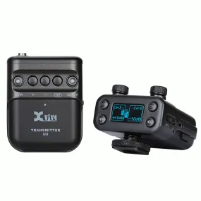 XVIVE U5 Camera-Mounted Wireless Audio for Video System. One transmitter and one receiver.